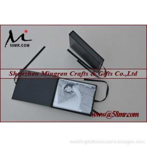 Wedding Fabric Linen Ribbon Cardboard Photo Storage Gift Box Boxes Packaging